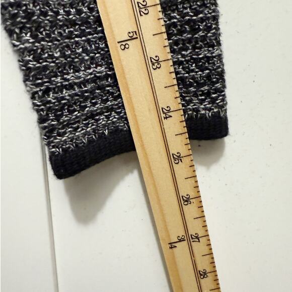 Ann Taylor Women’s M Black White Open Front Drape Cardigan Soft Knit Sweater - Picture 7 of 7